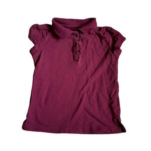6/$20 ⭐️ Children’s Place Burgundy Collared School Uniform T-shirt 4T/ XS